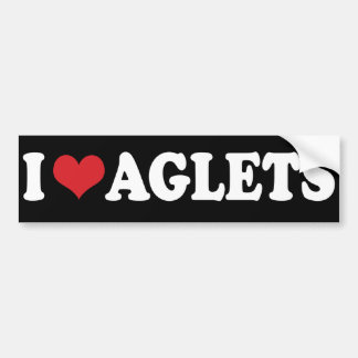 I (heart) Aglets Sticker
