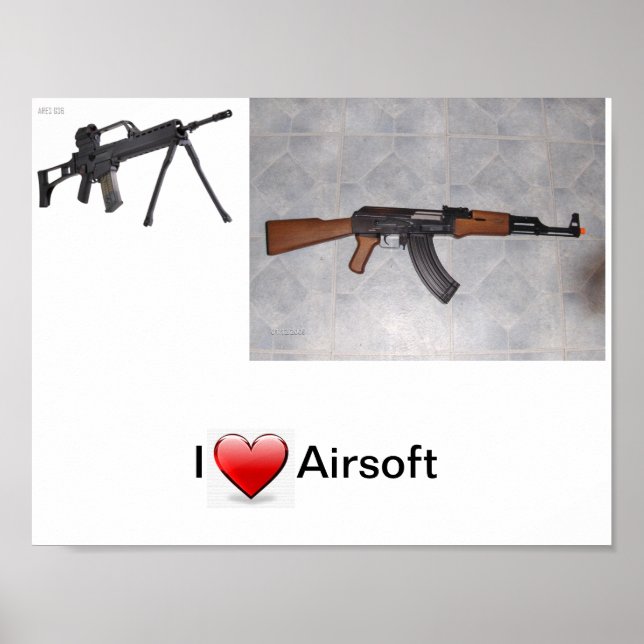 I Heart Airsoft Poster (Front)