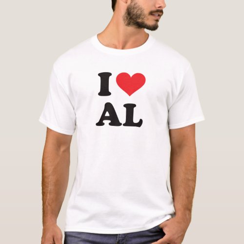 I Heart AL _ Alabama T_Shirt