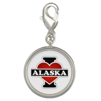 I Heart Alaska Charm by TheArtOfPamela at Zazzle