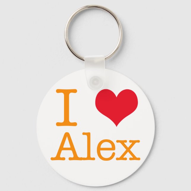 I Heart Alex Keychain (Front)