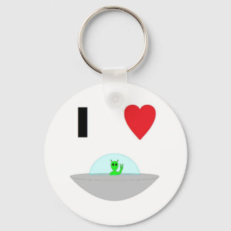 I heart Aliens Keychain