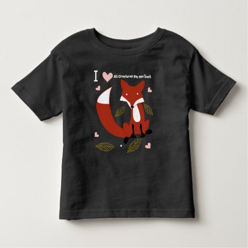 I Heart All Creatures Big and Small Toddler T_shirt