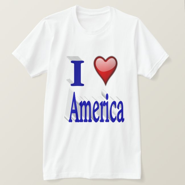 I Heart America 3D Shirt