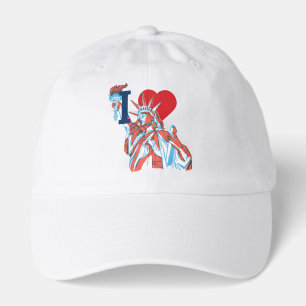 I Heart America Statue of Liberty Fourth of July Hat