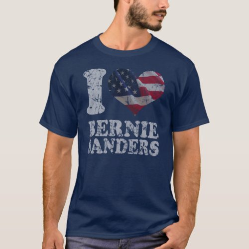 I Heart American Flag Bernie Sanders T_Shirt