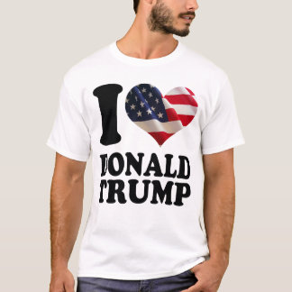 I heart American Flag Donald Trump T-Shirt