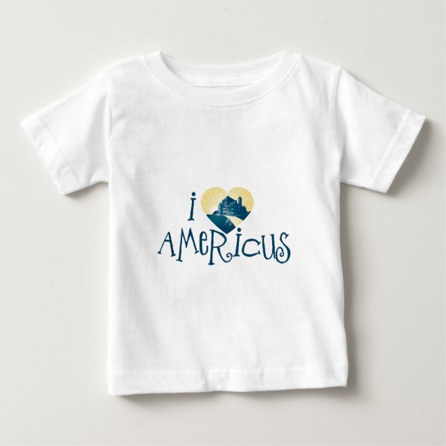 I Heart Americus Baby T-Shirt (Front)