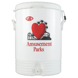 I Heart Amusement Parks Cooler