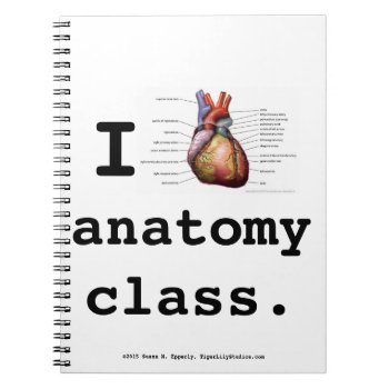 I Heart Anatomy Class Notebook by TigerLilyStudios at Zazzle