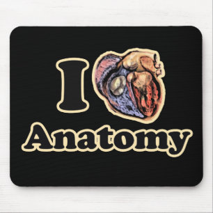I heart Anatomy Science Super Geek Teacher Mouse Pad