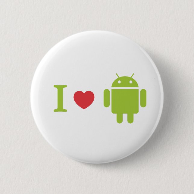 I heart Android Button (Front)