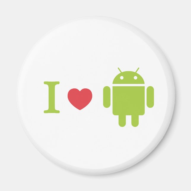 I heart Android Magnet (Front)