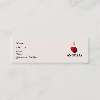 I Heart Angoras Business Card
