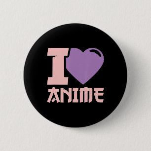 I Heart Anime  I Love Anime  Button