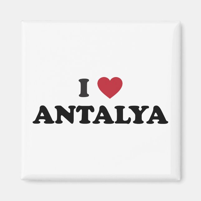 I Heart Antalya Turkey Magnet (Front)