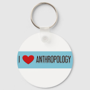 I heart Anthropology Keychain