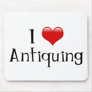 I Heart Antiquing Mouse Pad