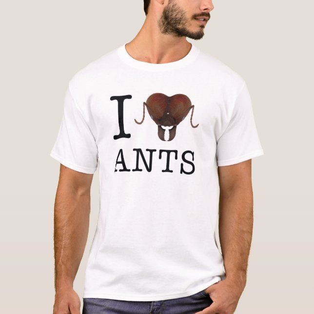 I heart ants T-Shirt (Front)