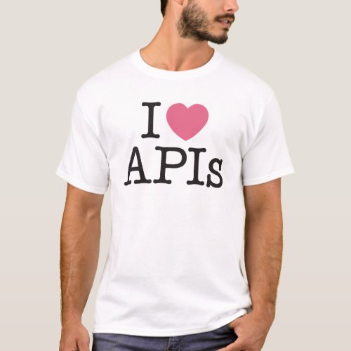I Heart APIs Basic Mens T_Shirt