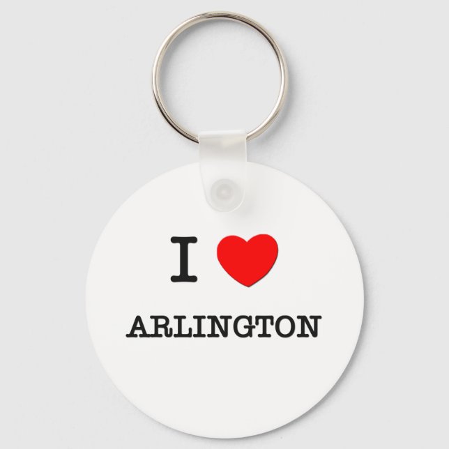 I Heart ARLINGTON Keychain (Front)