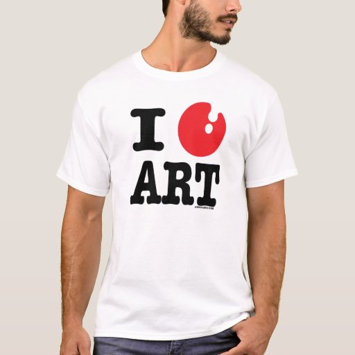 I (heart) art T-Shirt | Zazzle