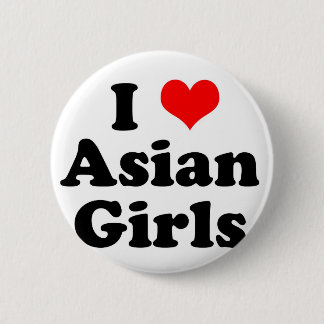 I Heart Asian Girls Pinback Button