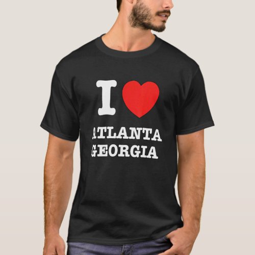 I Heart Atlanta Ga Love T_Shirt