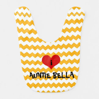 i heart auntie bib personalized gift