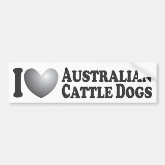 I Heart Australian Cattle Dogs - Bumper Sticker