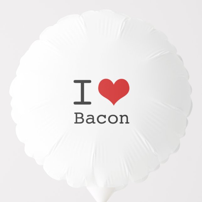 I heart Bacon Balloon (Front)