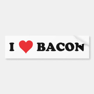 I Heart Bacon Bumper Sticker
