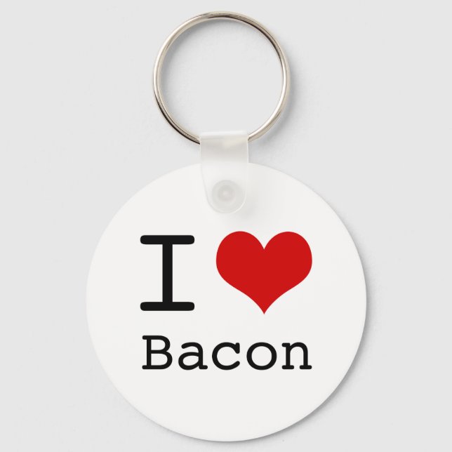 I heart Bacon Keychain (Front)