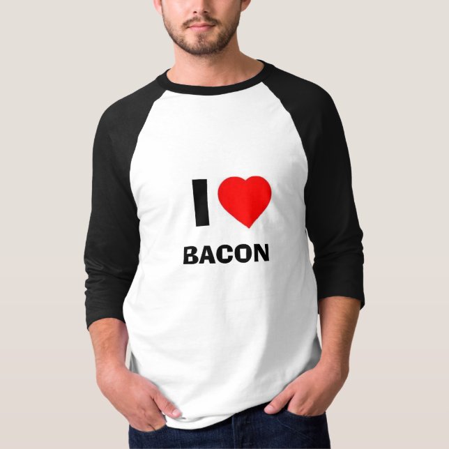 I heart bacon T-Shirt (Front)