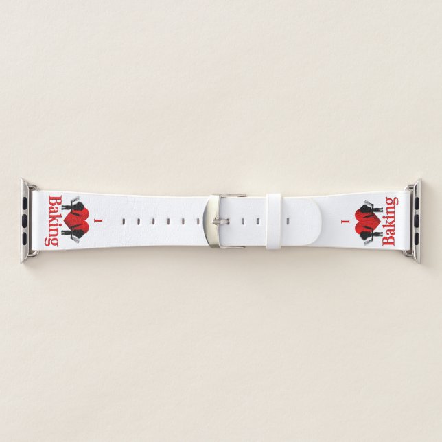 I Heart Baking Bakers Apple Watch Band (Band)