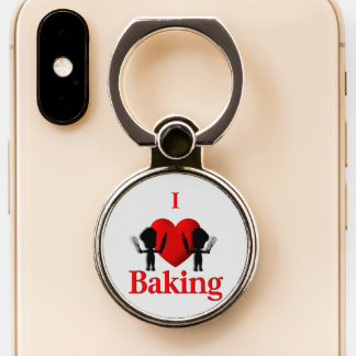 I Heart Baking Bakers Phone Ring Stand