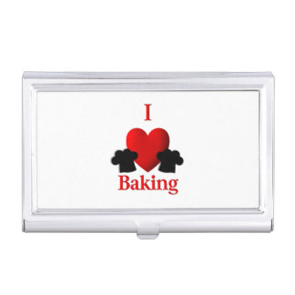 I Heart Baking Double Sided Business Card Case