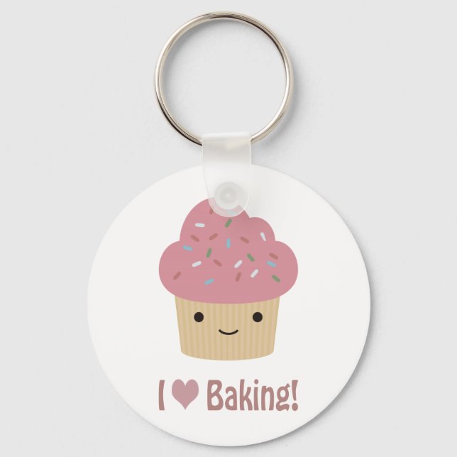 I heart baking keychain (Front)