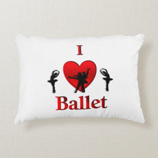 I Heart Ballet Accent Pillow