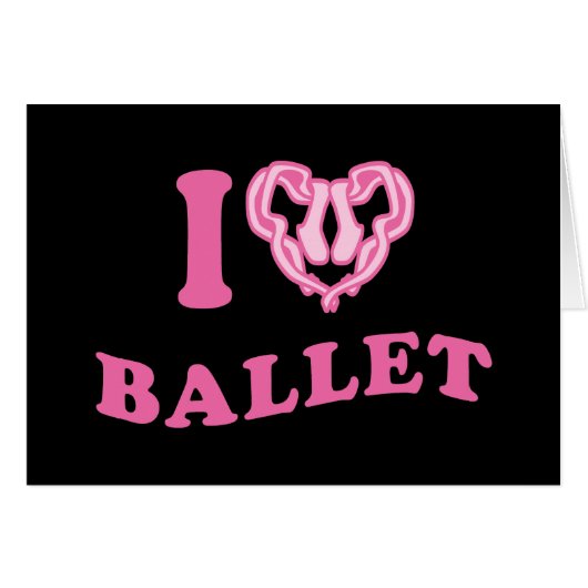 I Heart Ballet Cards (Front Horizontal)