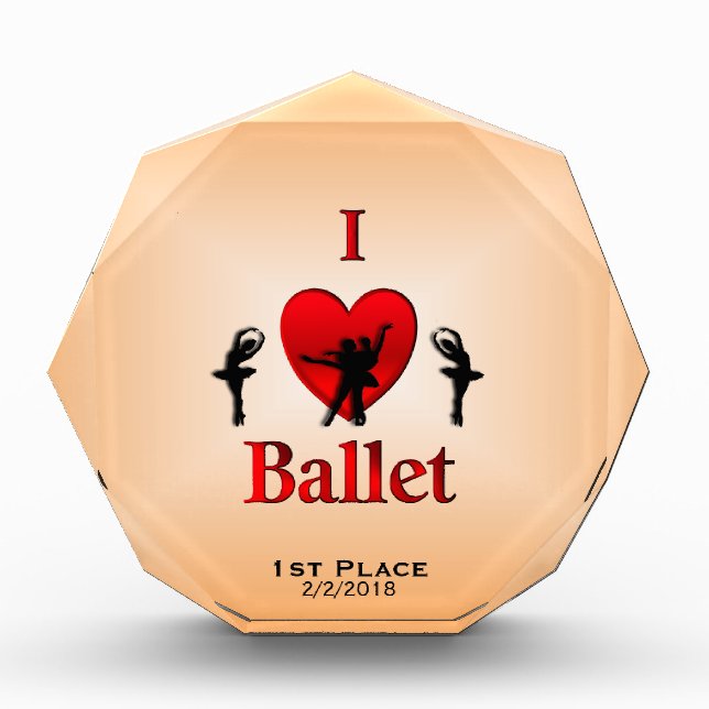 I Heart Ballet Dance Award (Front)