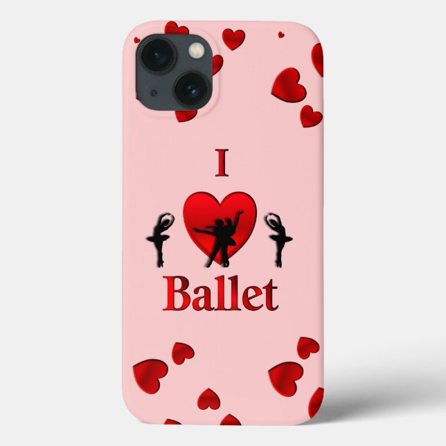 I Heart Ballet Dance Case-Mate iPhone Case (Back)