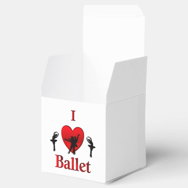 I Heart Ballet Favor Boxes (Opened)