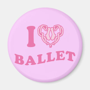 I Heart Ballet Magnet
