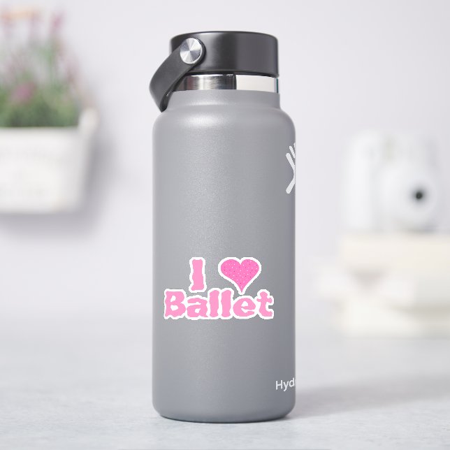 I Heart Ballet Sticker (HydroFlask)