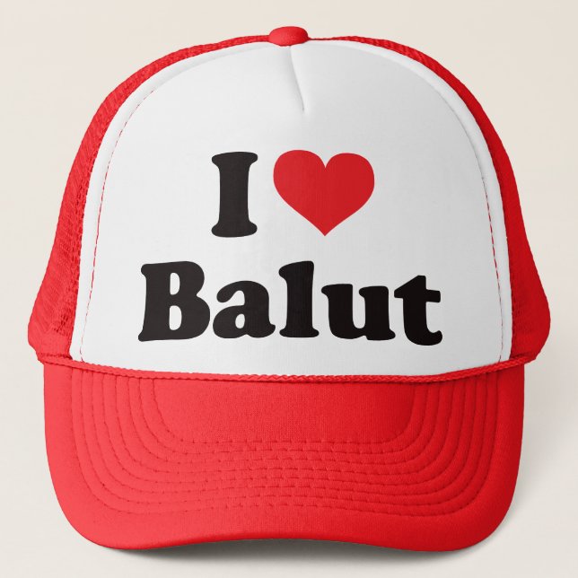 I Heart Balut Trucker Hat (Front)
