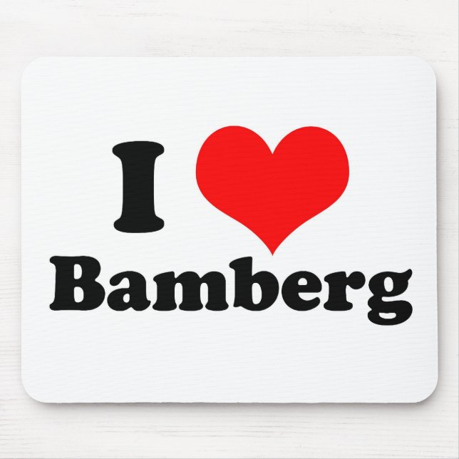 I heart Bamberg Mouse Pad (Front)