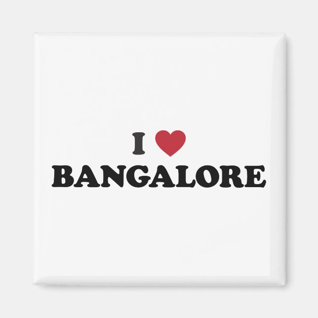 I Heart Bangalore India Magnet (Front)