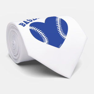 I HEART BASEBALL NECK TIE