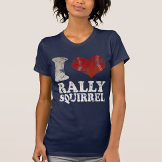I heart Baseball Rally Squirrel t shirt